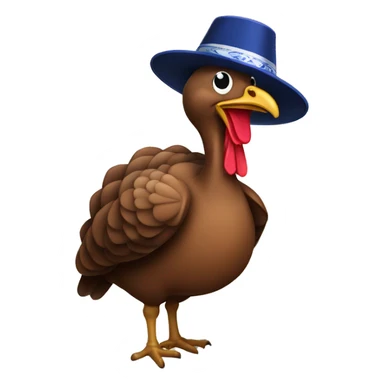Turkey with a yarmulke sticker