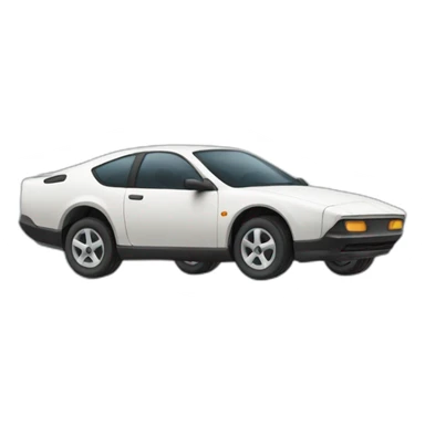 Une voiture volante sticker