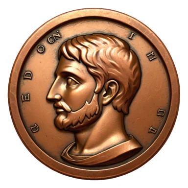 Ancient coin usa sticker