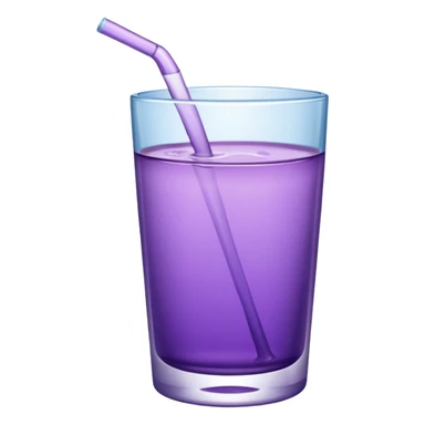 glass of purple water sticker