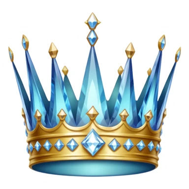men's crystal crown sticker