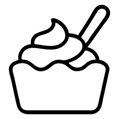 snack, elegant, flat sticker