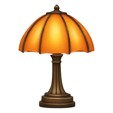 Orange Tiffany lamp sticker