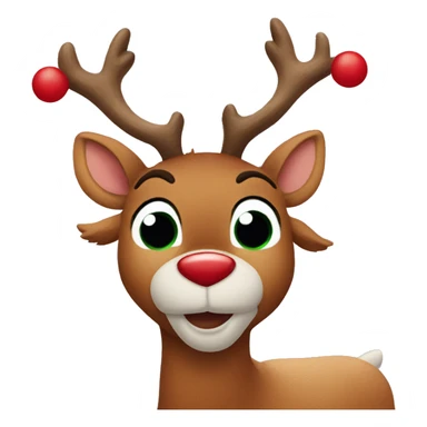 Rudolph the red nosed reindeer sticker