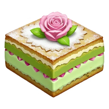 Rose petals pistachio blondie sticker