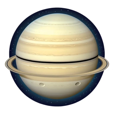 Saturn with 2nd largest moon sticker