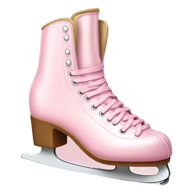 aesthetic pastel pink ice skates sticker