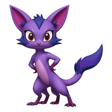  Noibat-Sneasel-Purrloin-Fakémon-hybrid-creature (full body)  sticker