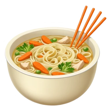 chicken noodles street food style  sticker