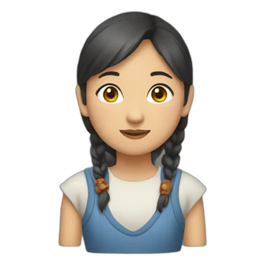 Kyrgyz girl sticker