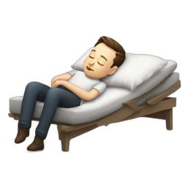 Sleeping-elon-musk sticker