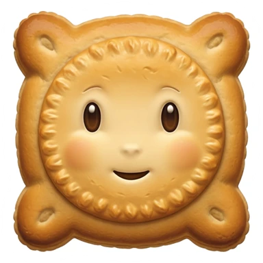 very fluffy American biscuit, golden brown sticker