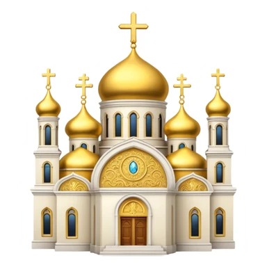 East ortodhox church. Transparent bakgrund. sticker