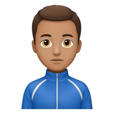 grand brun aux yeux bleu en survêtement  sticker