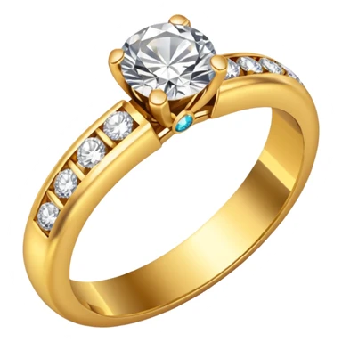 wedding ring with jewel sticker
