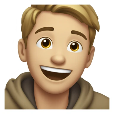  expression of happiness but the smile isn’t that Big because the person is a bit shy and embarrassed even though they are really happy they are not used to the compliment ￼ sticker