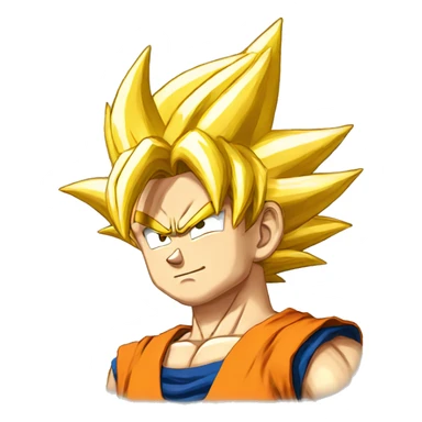 San goku in supersayan sticker