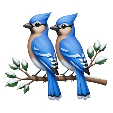 Christmas Jays sticker