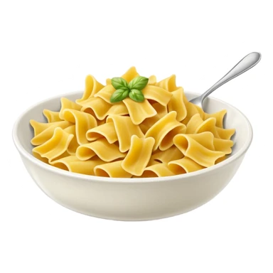 Farfalle pasta bowl, just pasta, no other items sticker