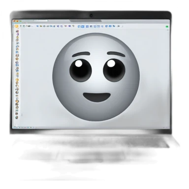 Computer with zoom meeting sticker