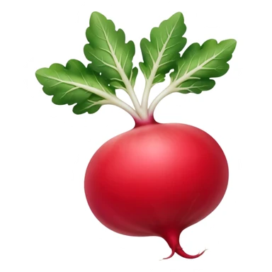 radish UK plant with a bit of white on the bottom of the radish sticker