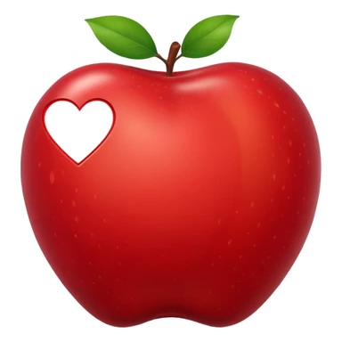 Apple Heart sticker
