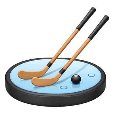hockey stick and puck sticker