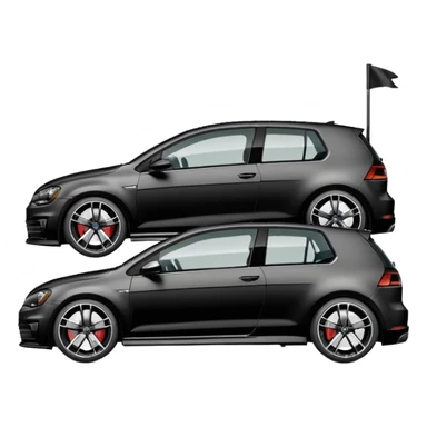 Black Edition Golf R MK7 on the side sticker