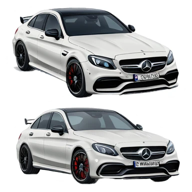 Mercedes c63s Amg  sticker
