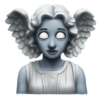weeping angel statue  sticker