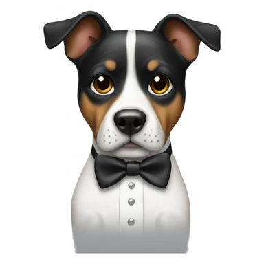 Classy dog in tuxedo sticker