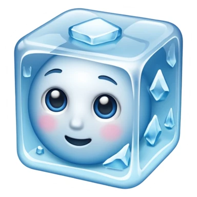 Freezing cold ice sticker