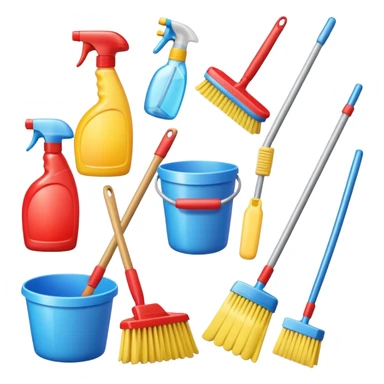 cleaning supplies sticker