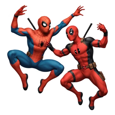 Spider-Man and Deadpool sticker