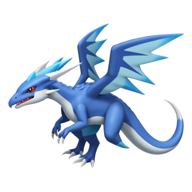 Latios-Latias-Nargacuga-Salamence-Salandit-Zekrom-Dialga-Amaura-Reshiram-Palkia-fusion-Fakémon-Pokémon-creature (Full body) sticker