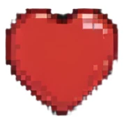 red heart, classic love symbol sticker
