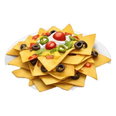 Supreme nachos on a plate sticker