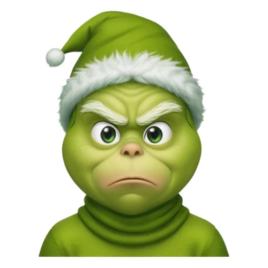 The grinch with a balaclava on sticker