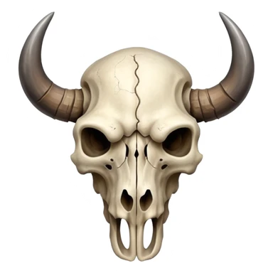 Indian bison skull head sticker