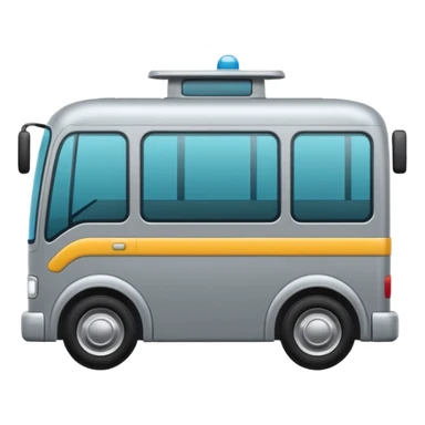 Crea un emoji de transporte público en color gris sticker