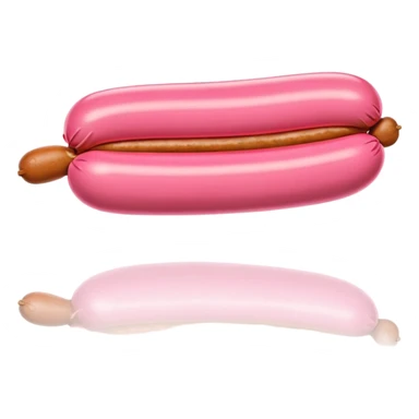   jeff koons style inflatable abstract SPAM MEAT  sausage art sculpture  sticker
