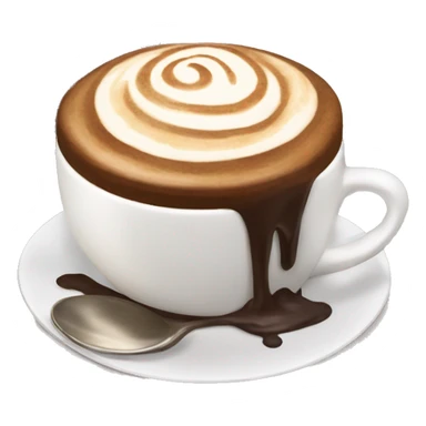 Cappuccino and chocolate cake  sticker