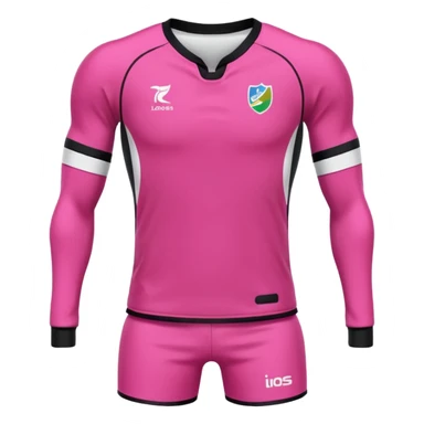 Rugby Fashion sport suit pink without man sticker