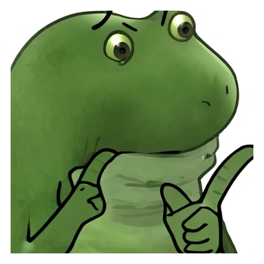 dog sucking middle finger sticker