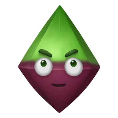 realistic plumbob burgundy sticker