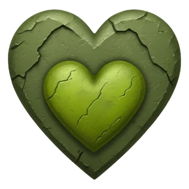 heart that is army green sticker