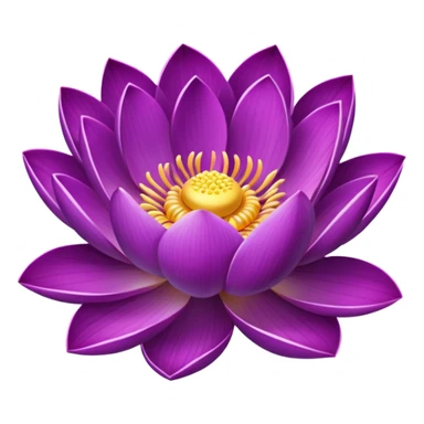 Purple lotus sticker