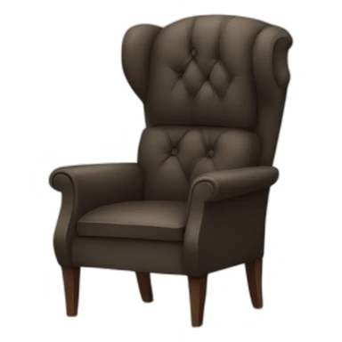 Waiting angry in a armchair sticker