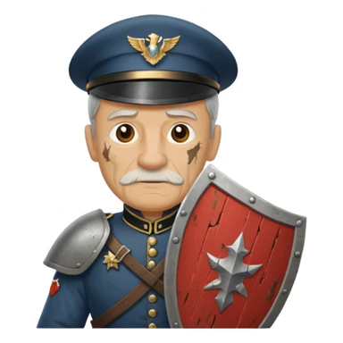 Kalkan Taşıyan eski asker sticker