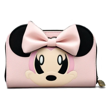 Loungefly light pink Minnie Mouse Ears Wallet sticker